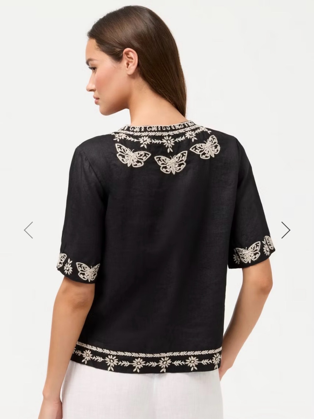 NWT Johnny Was Fiona Split Neck Blouse - Picture 2 of 4